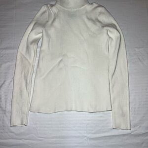 Polo Ralph Lauren Ivory Ribbed Turtleneck Sweater Size S